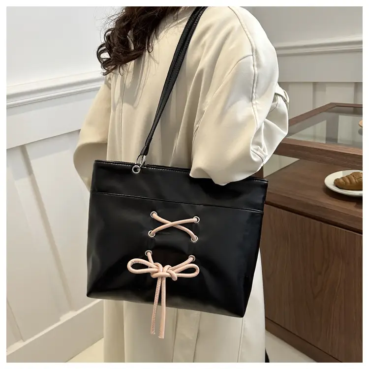 Women's Large Capacity Contrast Tote Bag 2024 — feature 18