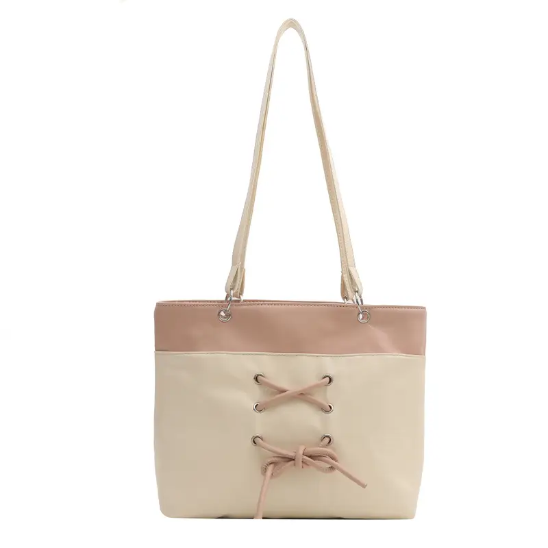 Women's Large Capacity Contrast Tote Bag 2024 - Image 2
