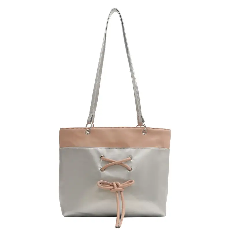 Women's Large Capacity Contrast Tote Bag 2024 - Image 3