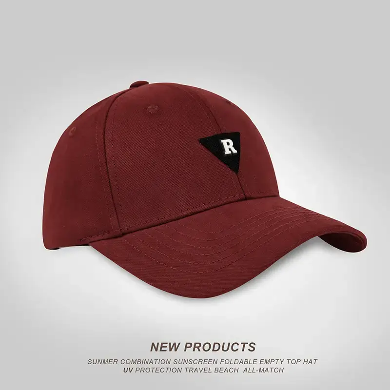 Men's 3D Letter Wide Brim Baseball Caps Spring Summer Solid Color - Image 7