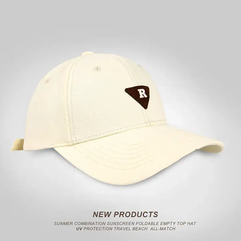 Men's 3D Letter Wide Brim Baseball Caps Spring Summer Solid Color - Image 8