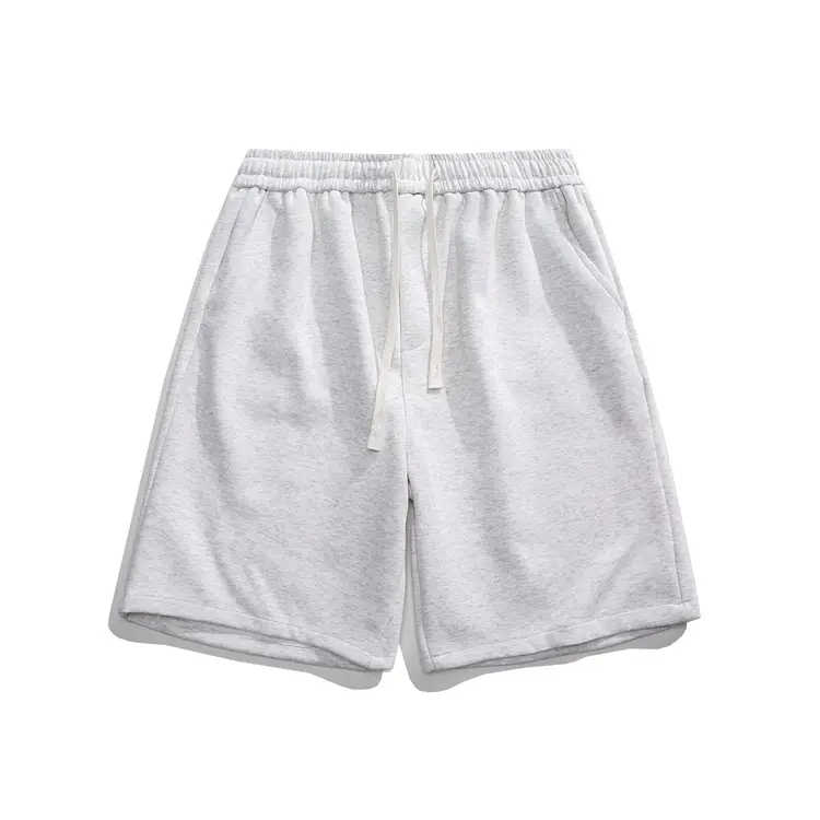 Men's Pure Cotton Printed Shorts Brown Loose Casual — feature 3