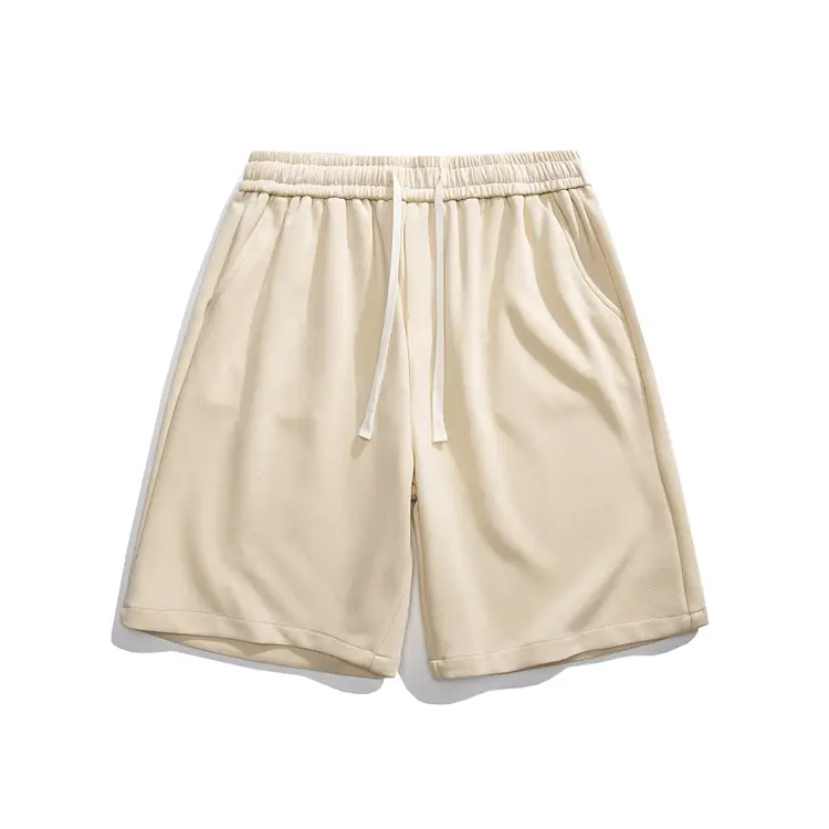 Men's Pure Cotton Printed Shorts Brown Loose Casual — feature 5