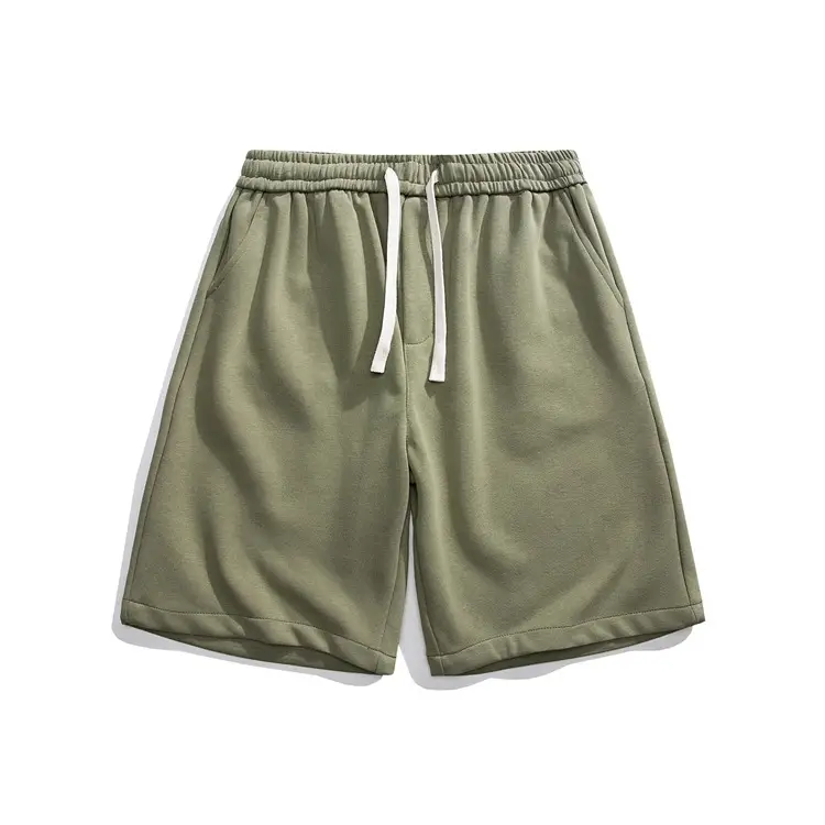 Men's Pure Cotton Printed Shorts Brown Loose Casual — feature 8