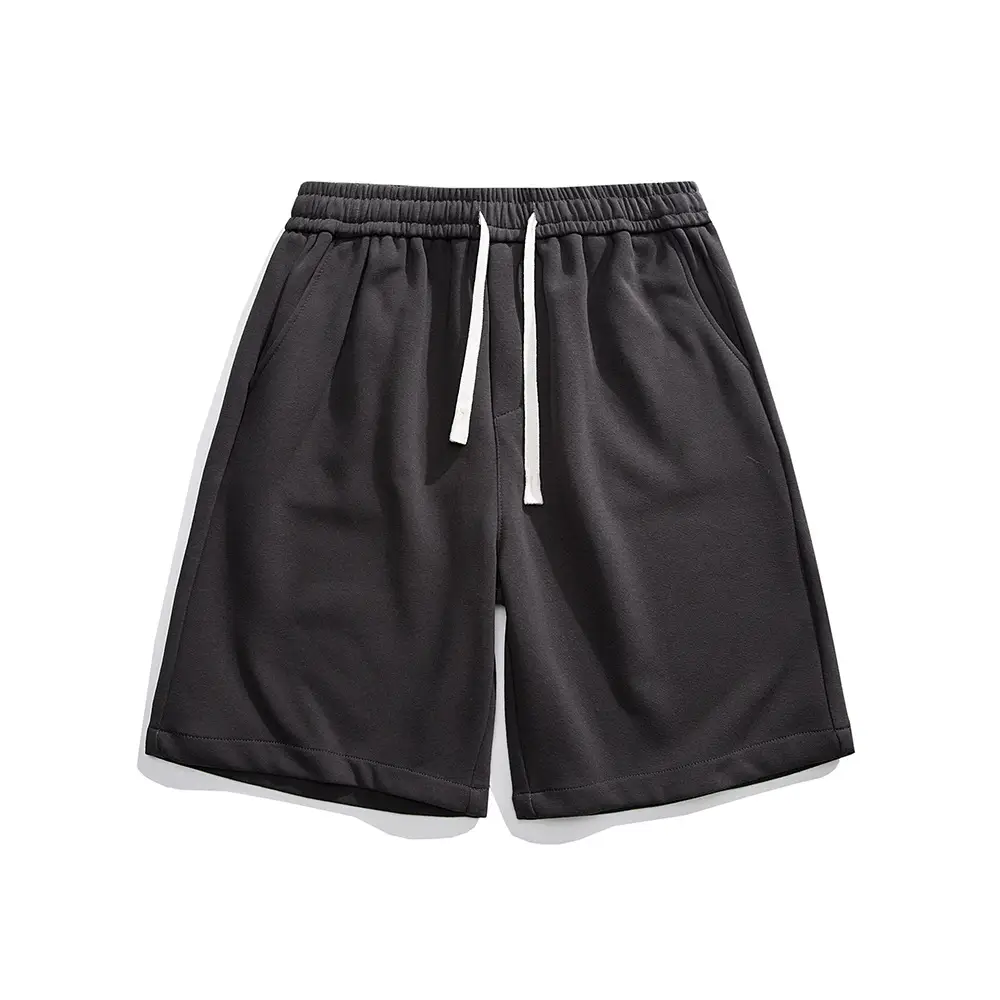 Men's Pure Cotton Printed Shorts Brown Loose Casual