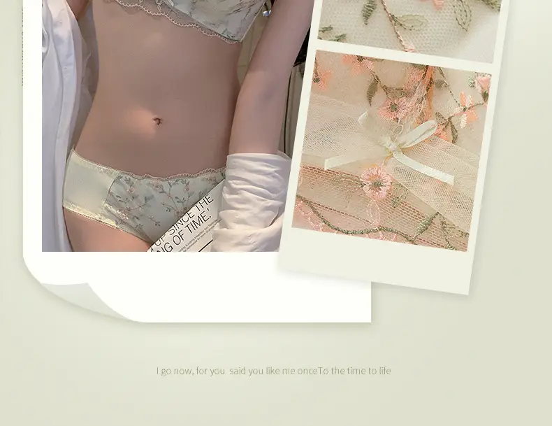 Black Floral Wireless Push Up Bra for Women — feature 4