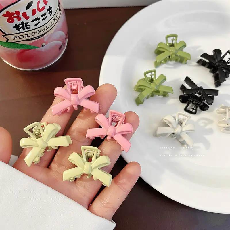 Pink Bow Clip for Girls Bangs & Hairpin - Image 4