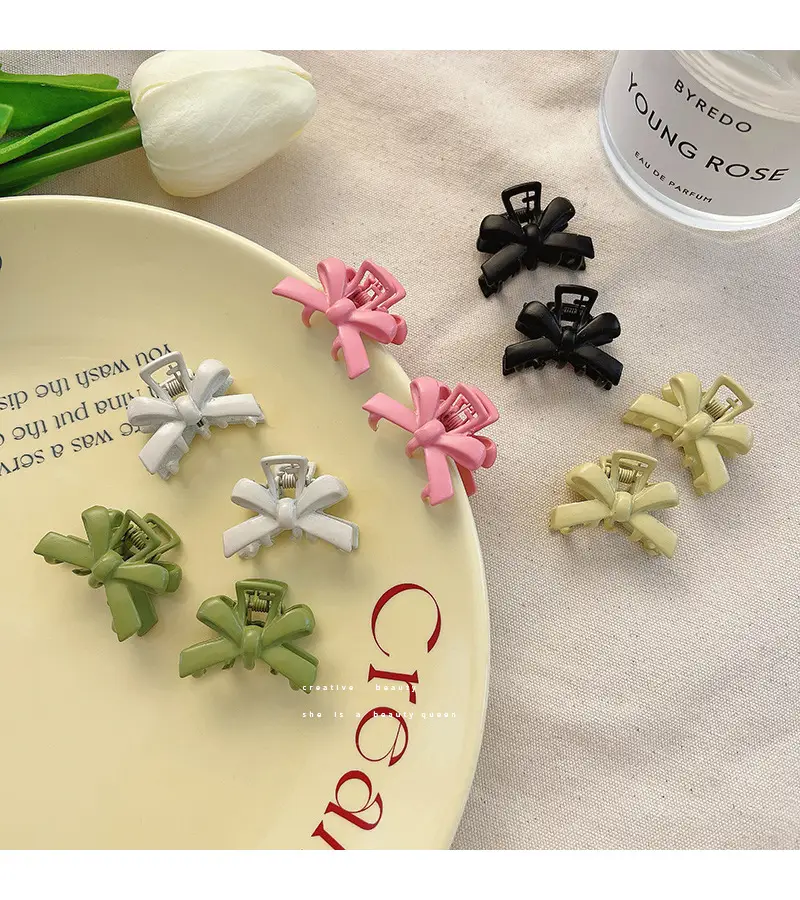 Pink Bow Clip for Girls Bangs & Hairpin — feature 1