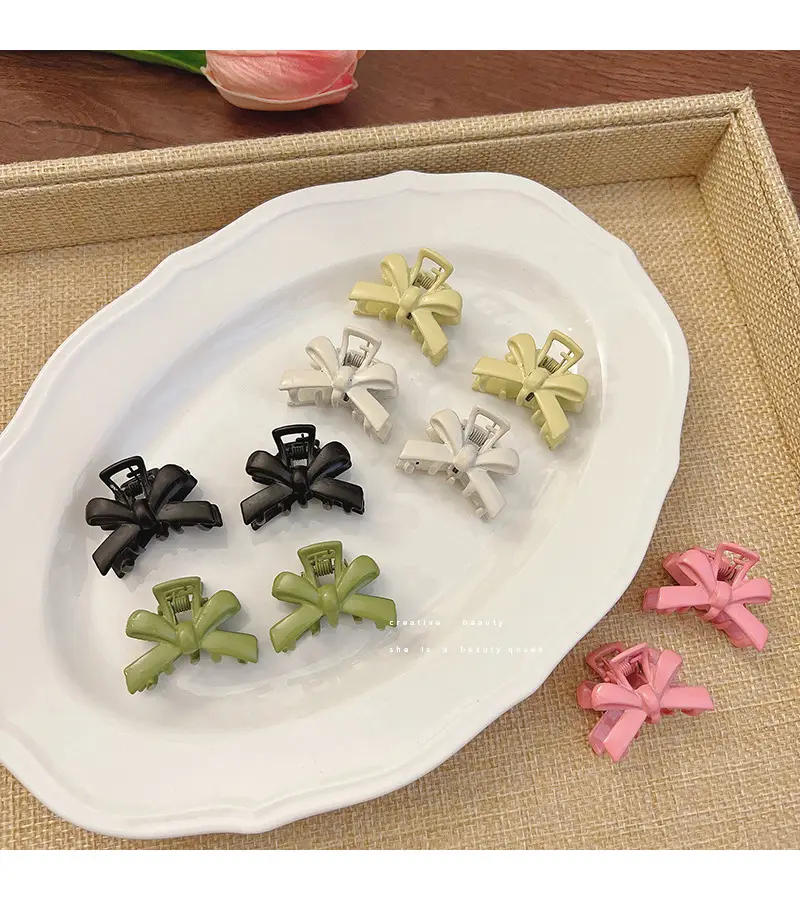 Pink Bow Clip for Girls Bangs & Hairpin — feature 5