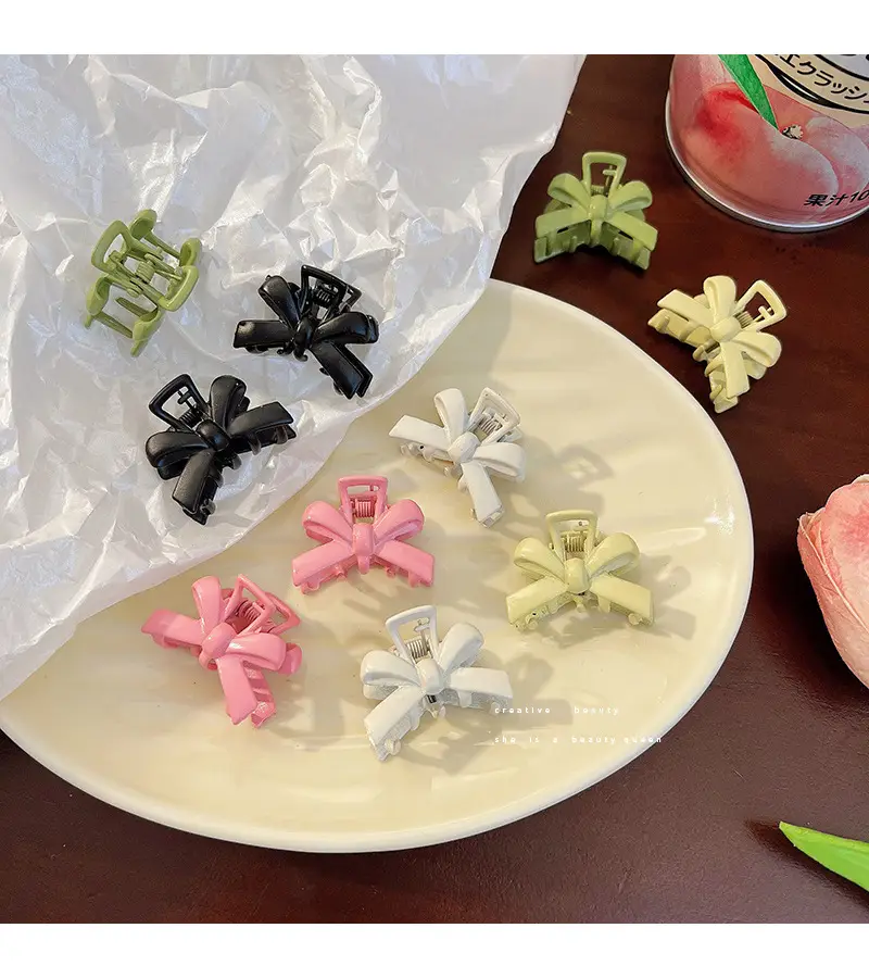 Pink Bow Clip for Girls Bangs & Hairpin — feature 6