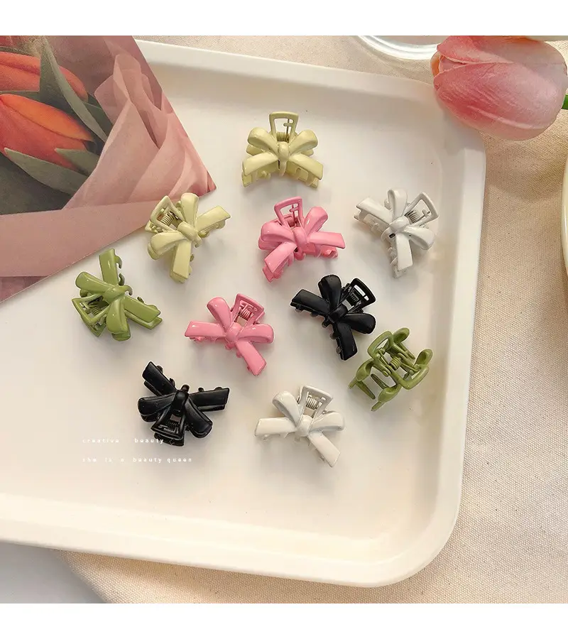 Pink Bow Clip for Girls Bangs & Hairpin — feature 7