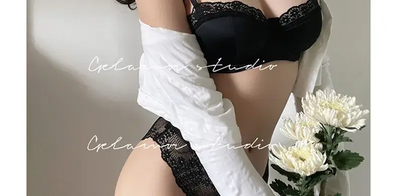 French Lace Push Up Bra Green Small — feature 14