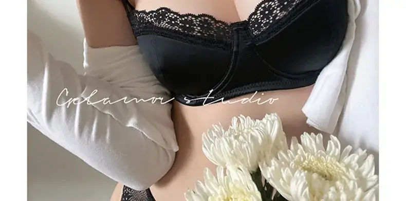 French Lace Push Up Bra Green Small — feature 16