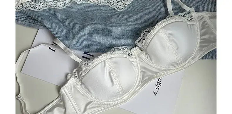 French Lace Push Up Bra Green Small — feature 25
