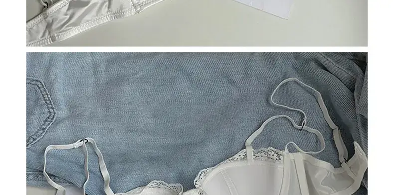 French Lace Push Up Bra Green Small — feature 26