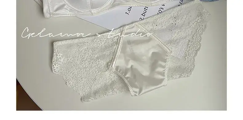 French Lace Push Up Bra Green Small — feature 36