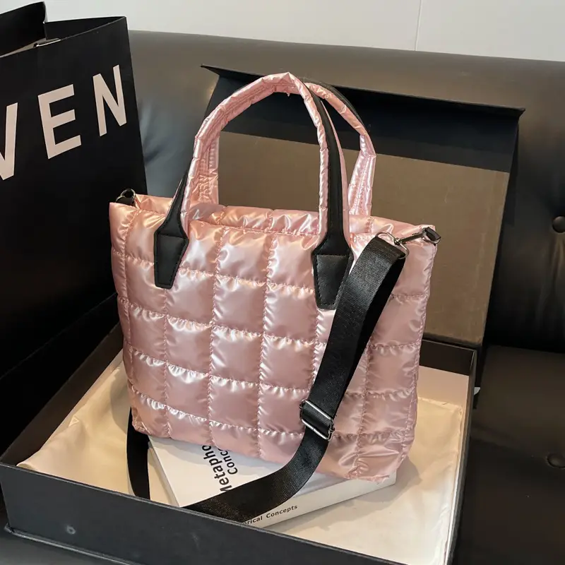 Black Quilted Shoulder Bag for Women 2024 - Image 7