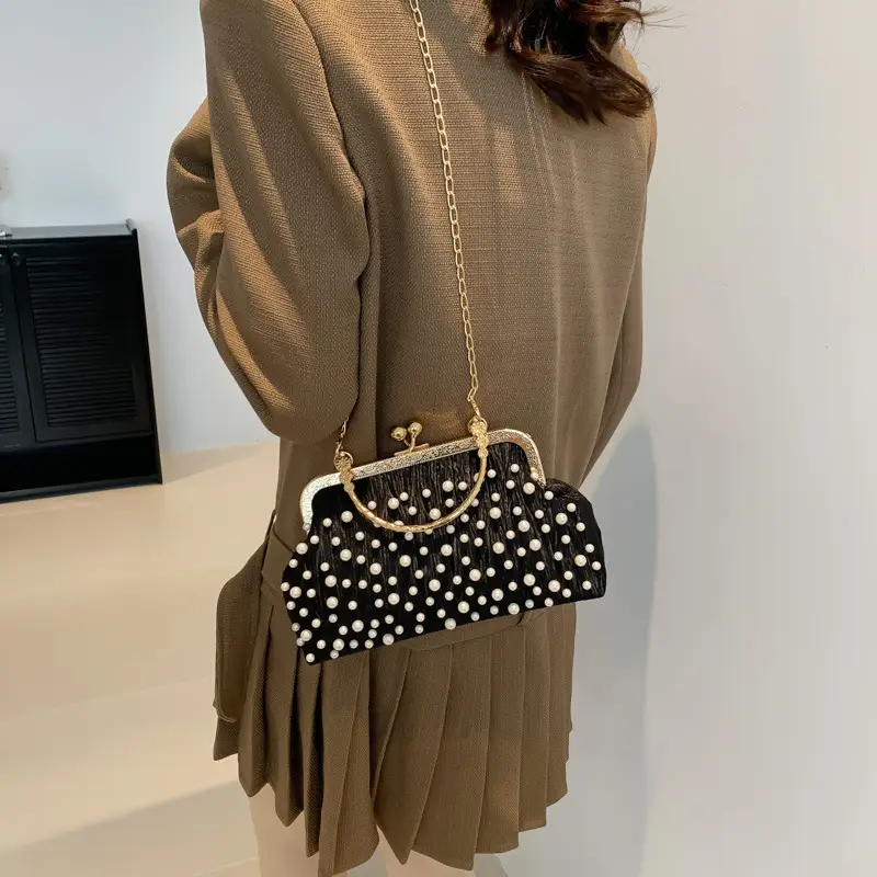 Pearl Chain Shoulder Bag Women 2024 Large Capacity - Image 6