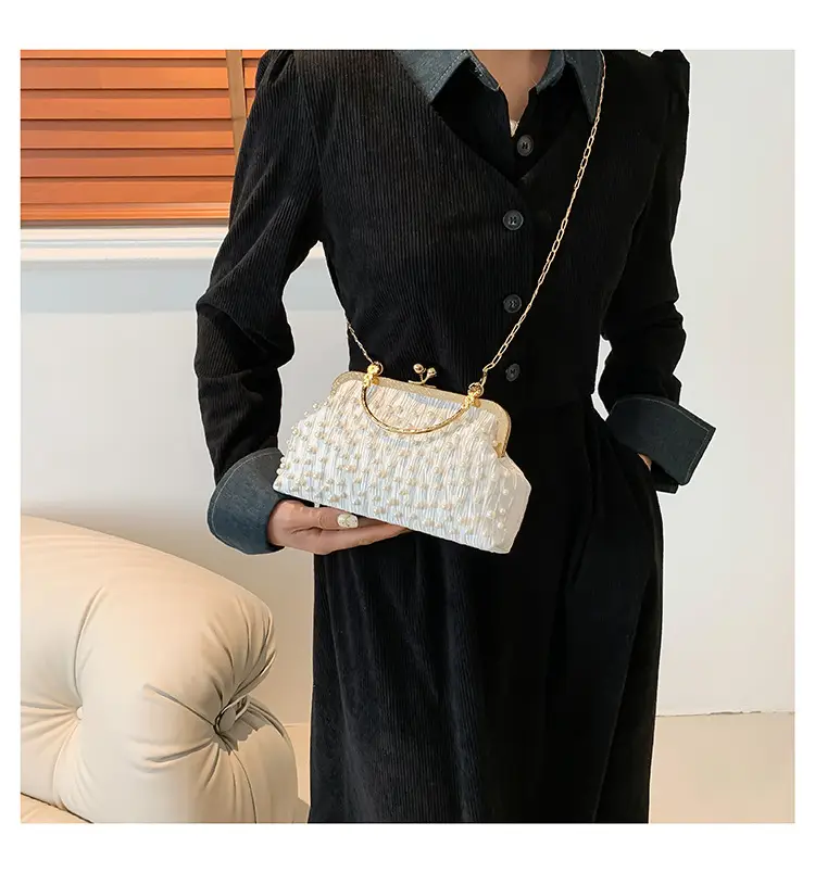 Pearl Chain Shoulder Bag Women 2024 Large Capacity — feature 11