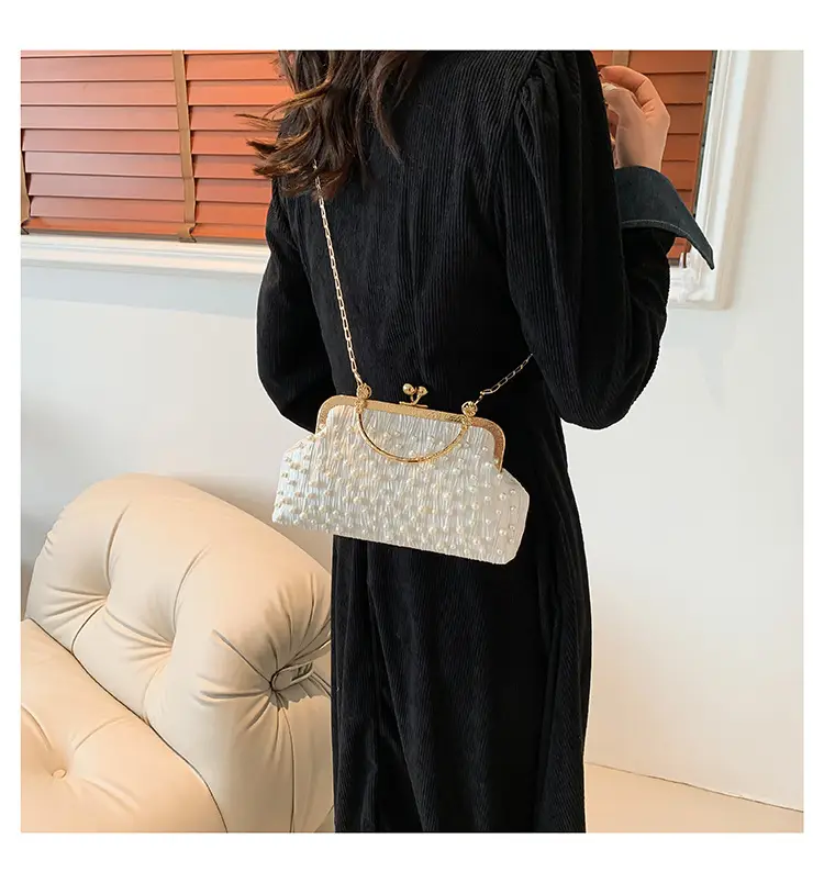 Pearl Chain Shoulder Bag Women 2024 Large Capacity — feature 12