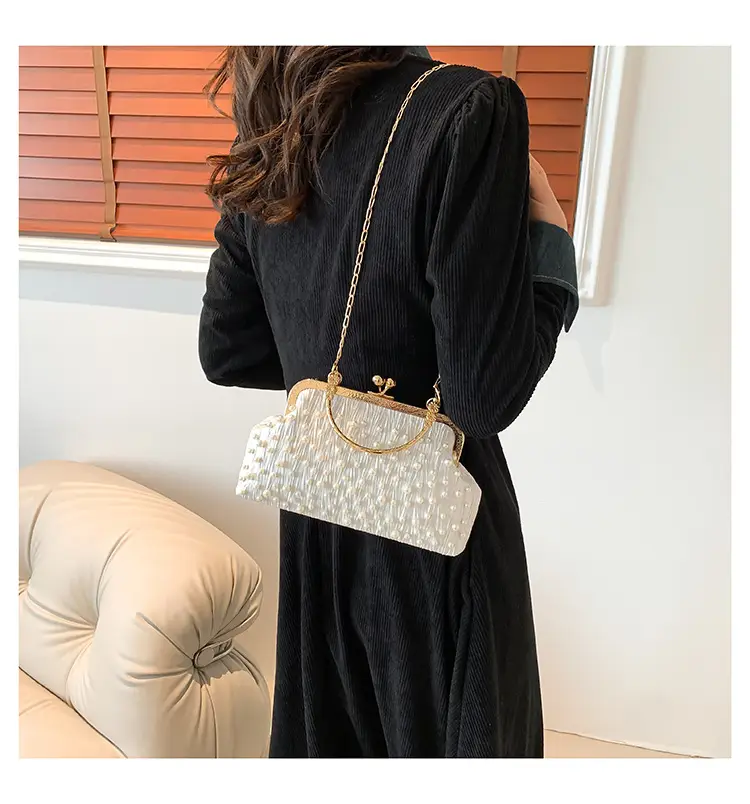 Pearl Chain Shoulder Bag Women 2024 Large Capacity — feature 13