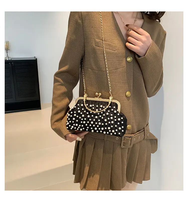 Pearl Chain Shoulder Bag Women 2024 Large Capacity — feature 17