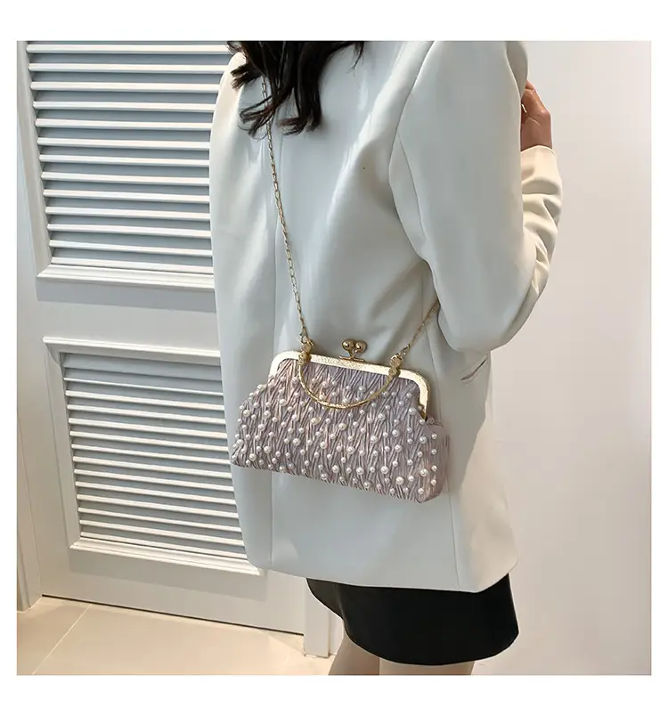 Pearl Chain Shoulder Bag Women 2024 Large Capacity — feature 19