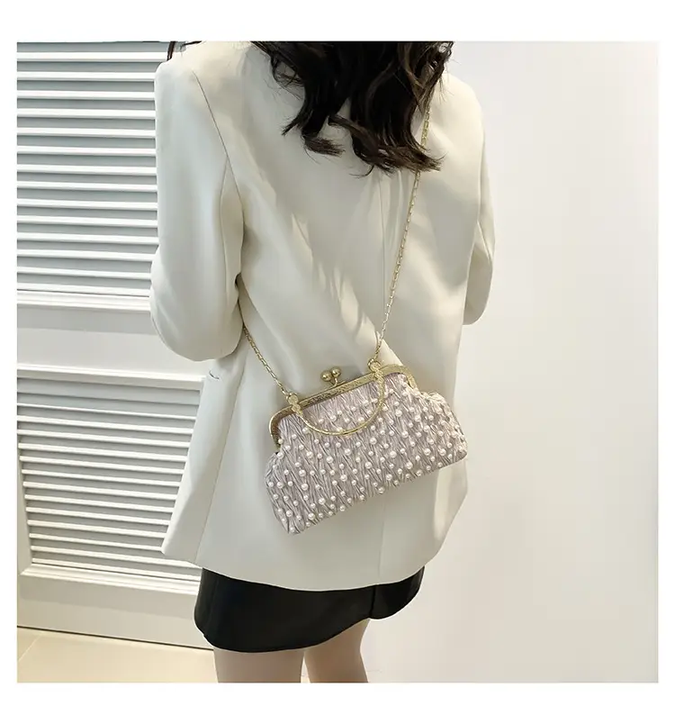 Pearl Chain Shoulder Bag Women 2024 Large Capacity — feature 21