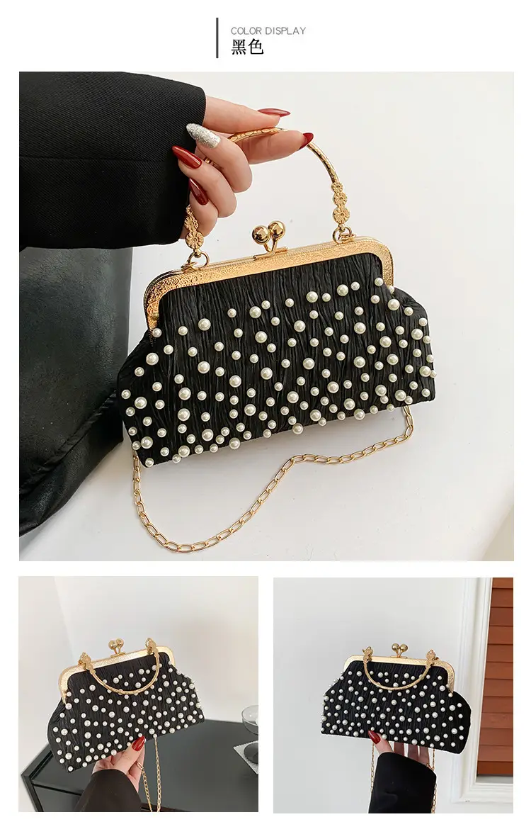 Pearl Chain Shoulder Bag Women 2024 Large Capacity — feature 22
