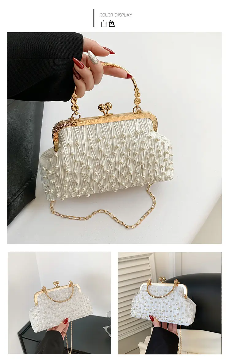 Pearl Chain Shoulder Bag Women 2024 Large Capacity — feature 23