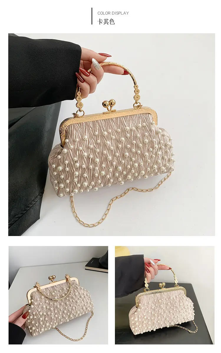 Pearl Chain Shoulder Bag Women 2024 Large Capacity — feature 24