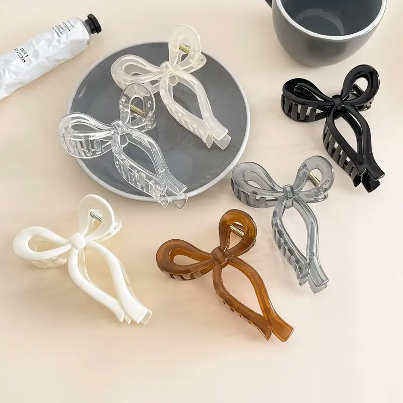 South Korea Elegant Bow Hair Clip Large Grip High Grade - Image 10