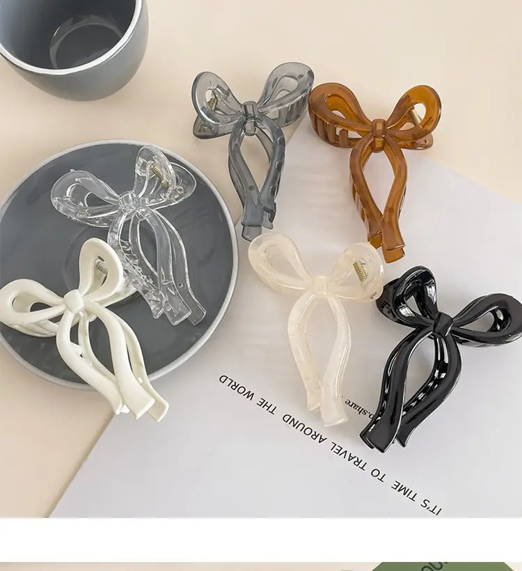 South Korea Elegant Bow Hair Clip Large Grip High Grade — feature 6
