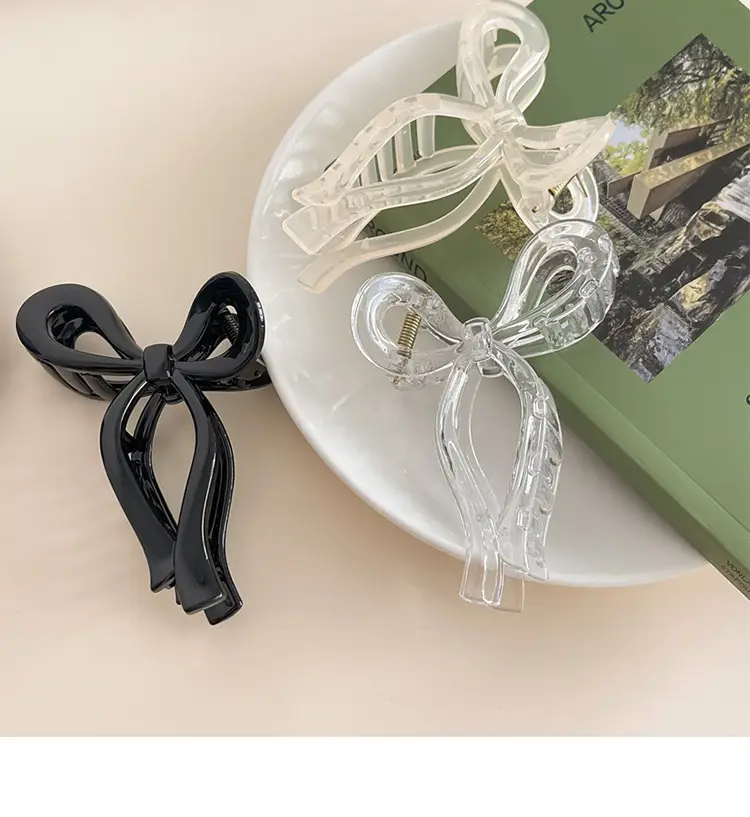 South Korea Elegant Bow Hair Clip Large Grip High Grade — feature 7