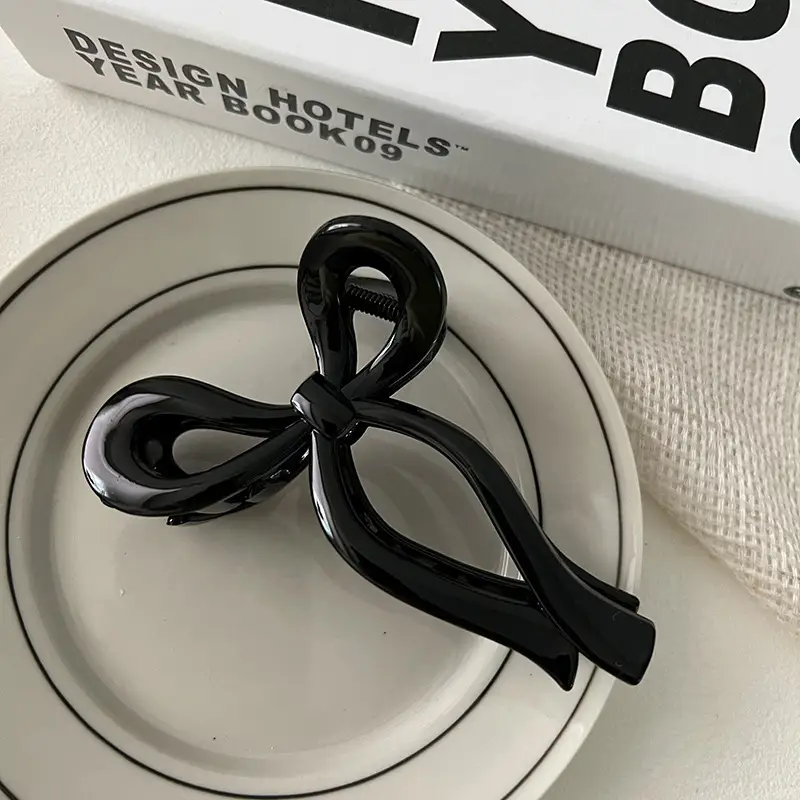 South Korea Elegant Bow Hair Clip Large Grip High Grade - Image 2