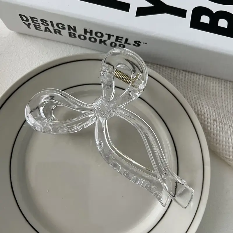South Korea Elegant Bow Hair Clip Large Grip High Grade - Image 6