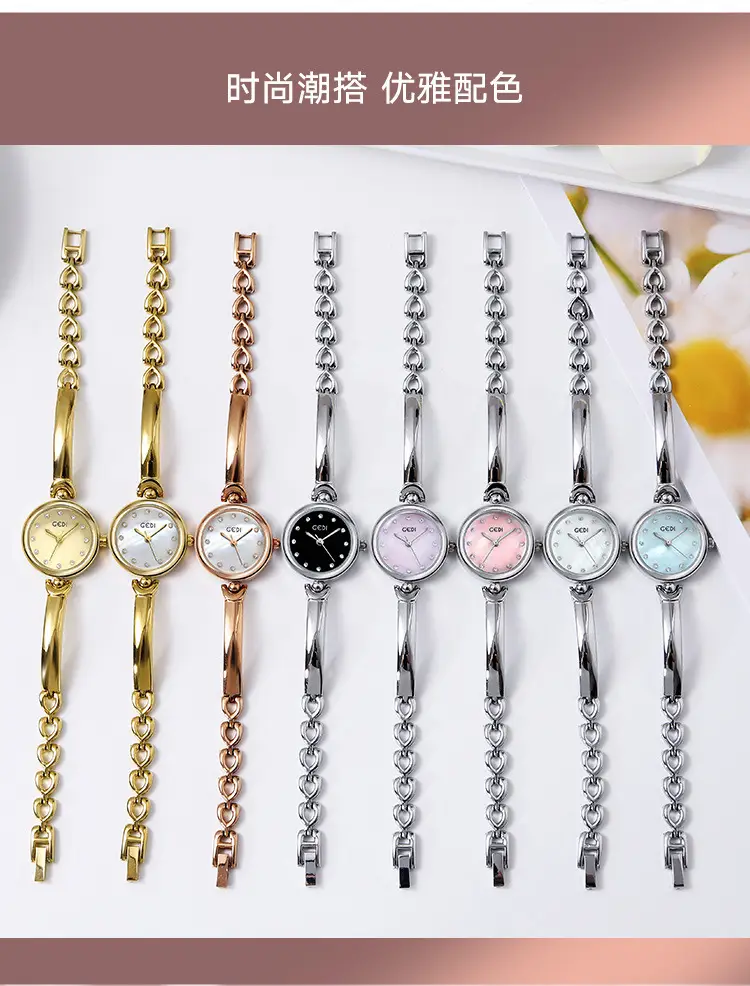 Godi Ins Style Quartz Bracelet Watch Silver White Dial — feature 7
