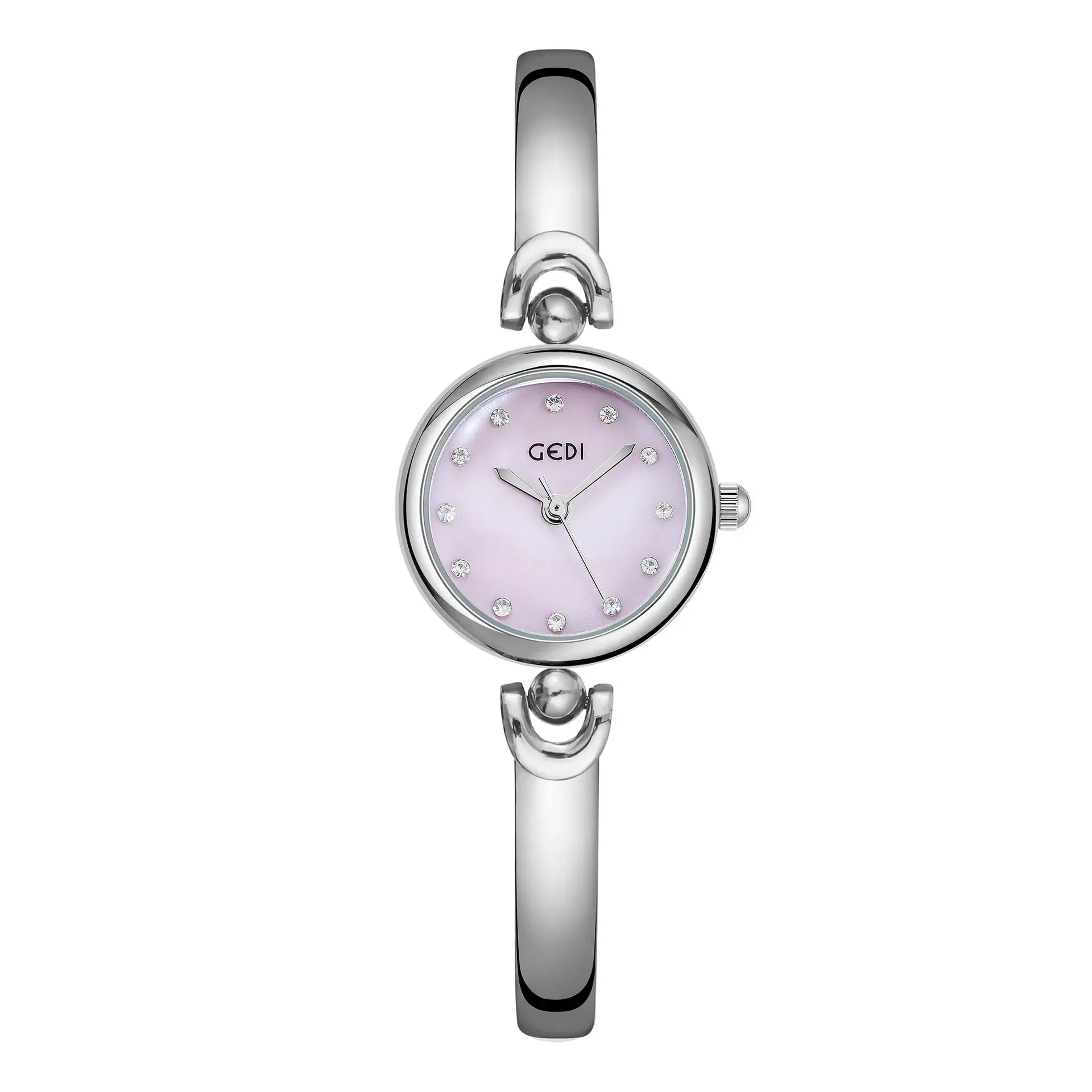 Godi Ins Style Quartz Bracelet Watch Silver White Dial - Image 2