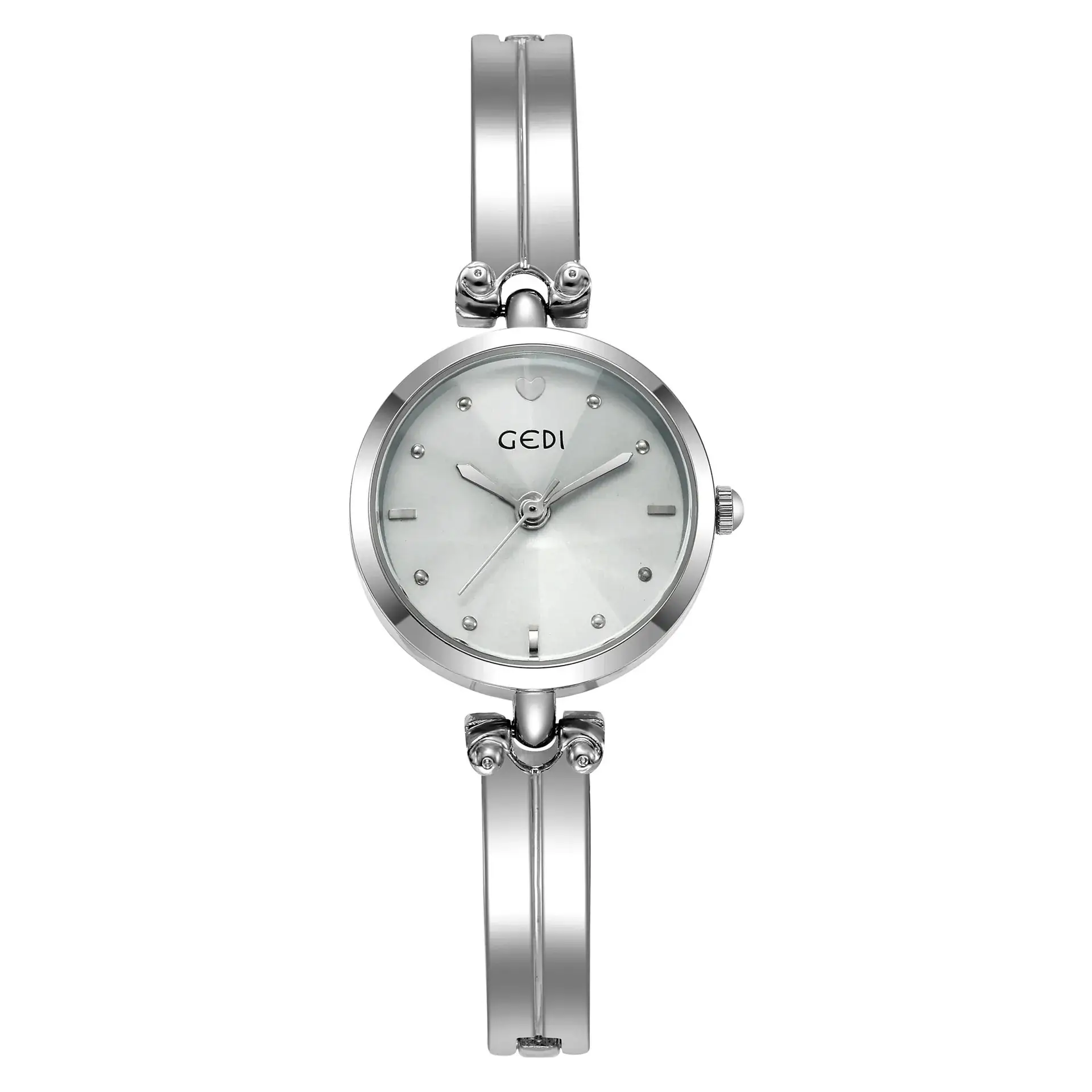 Gedi Women's Silver Quartz Bracelet Watch - Image 4