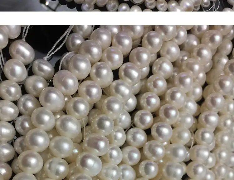 7-8mm Real Pearl Necklace Semi-Finished White — feature 5