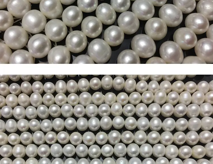 7-8mm Real Pearl Necklace Semi-Finished White — feature 8