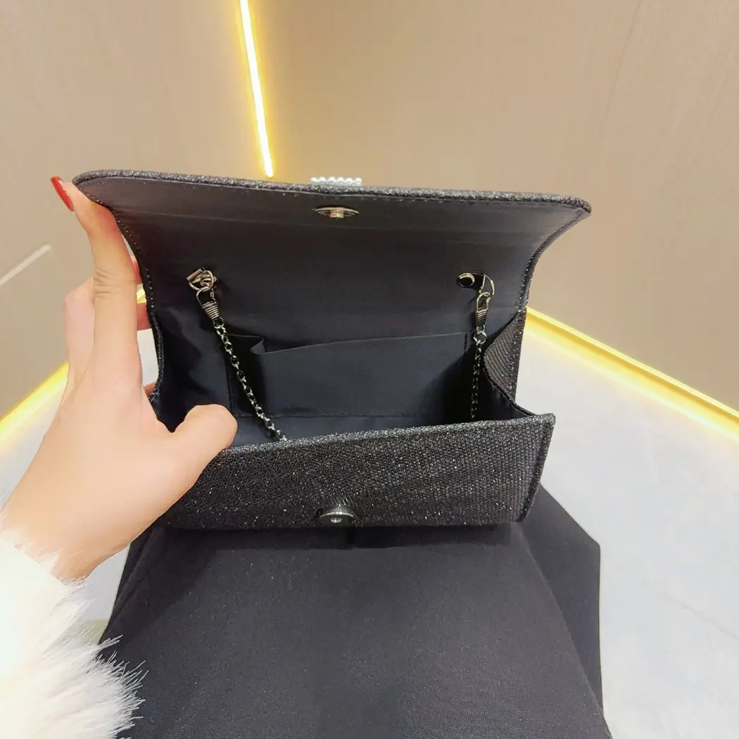 Black Sparkly Crossbody Clutch Bag for Women — feature 4