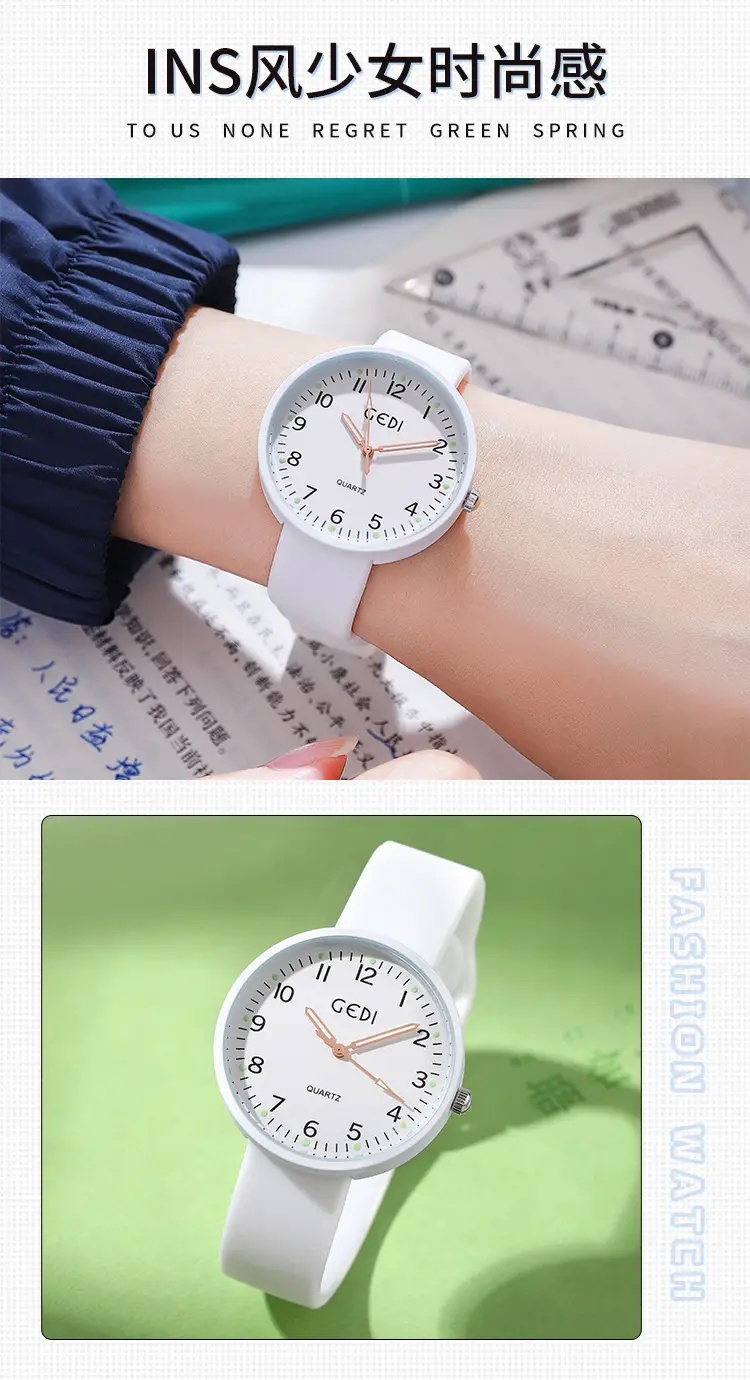 Gedi Summer Jelly Silicone Watch for Women — feature 6