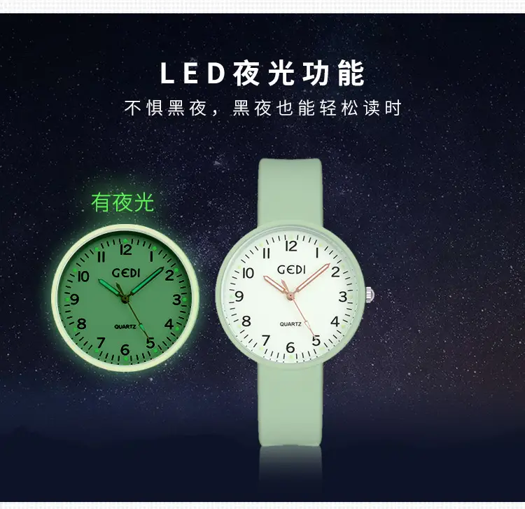 Gedi Summer Jelly Silicone Watch for Women — feature 9