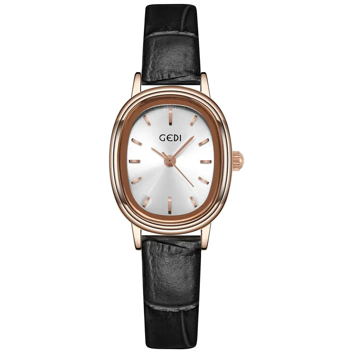 Women's Gedi Retro Quartz Watch with Genuine Leather Band - Image 6