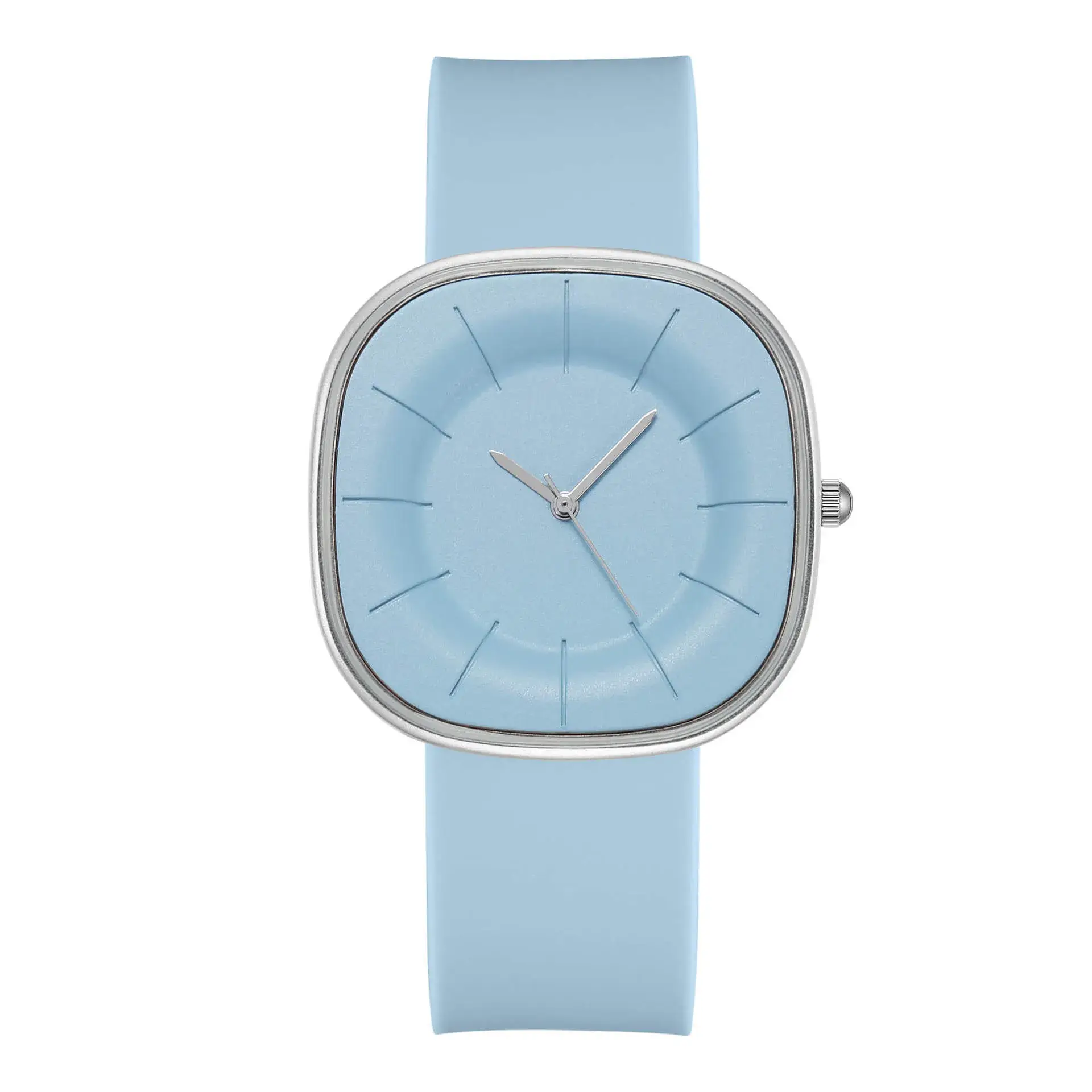 Women's Japanese-style Silicone Watch Light Blue - Image 3