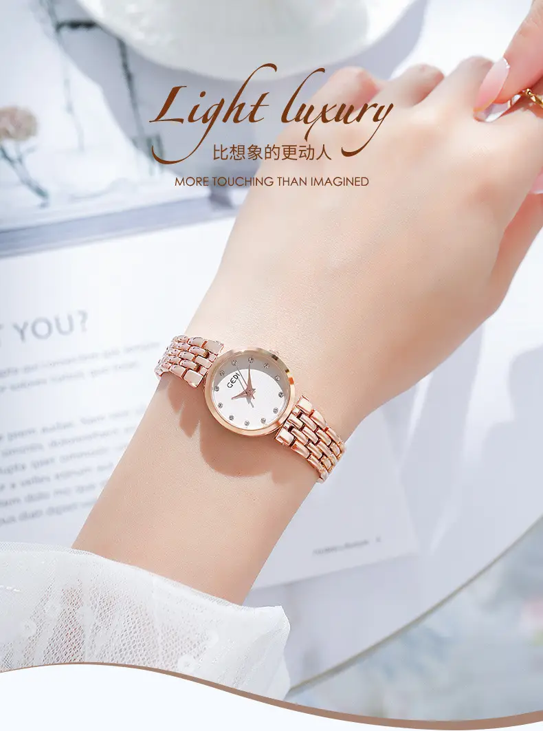 Women's Silver Water Resistant Bracelet Watch — feature 11