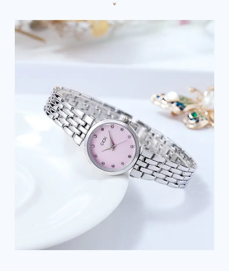 Women's Silver Water Resistant Bracelet Watch — feature 4