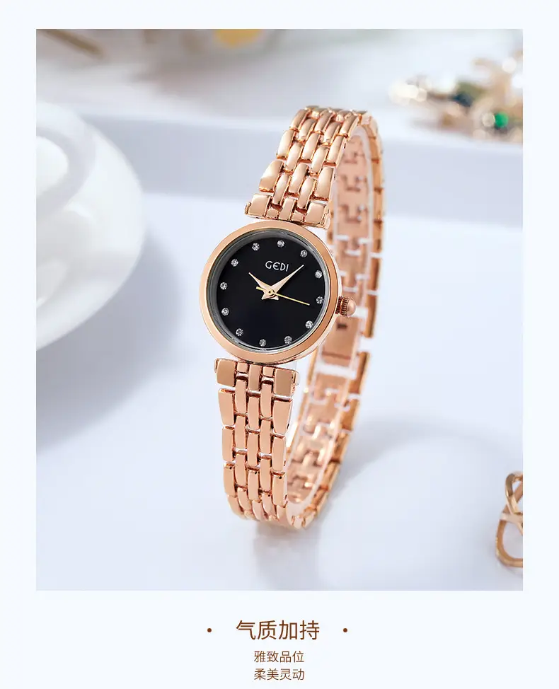 Women's Silver Water Resistant Bracelet Watch — feature 9