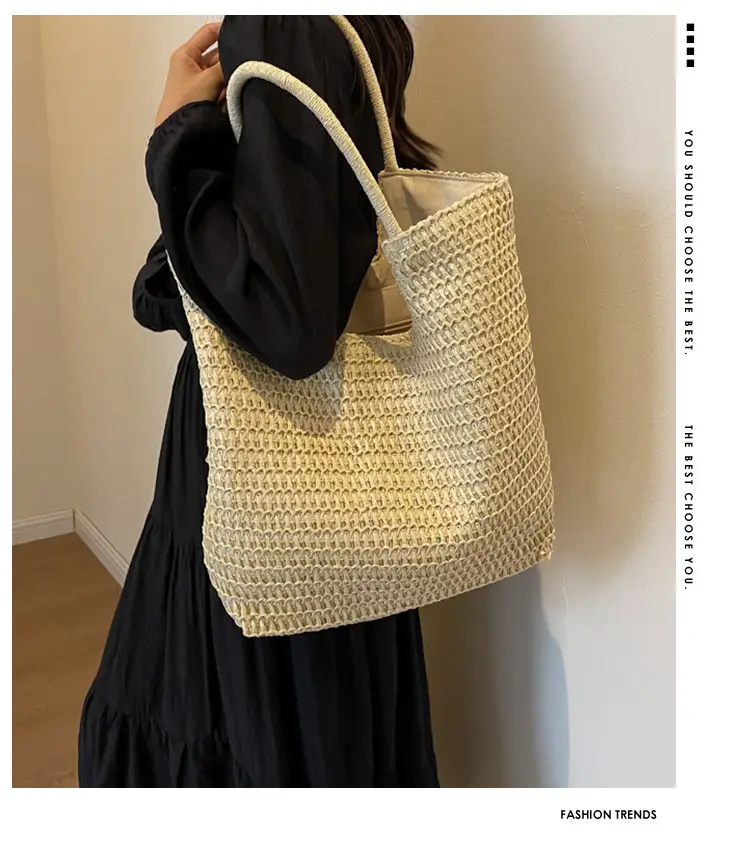 Women Woven Straw Shoulder Bag Large 2026 — feature 10